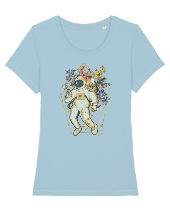 Astro Abstract Flowers Sky Blue
