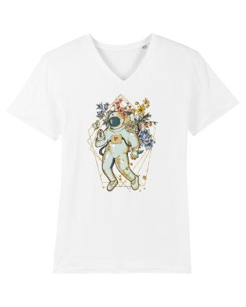 Astro Abstract Flowers White
