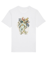 Astro Abstract Flowers Tricou mânecă scurtă Unisex Rocker