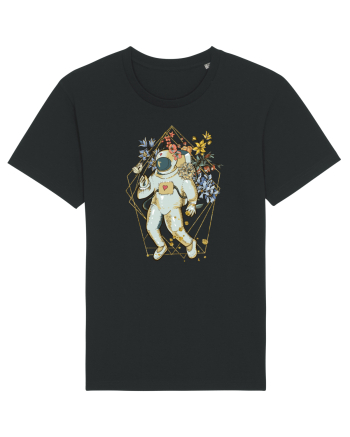 Astro Abstract Flowers Black