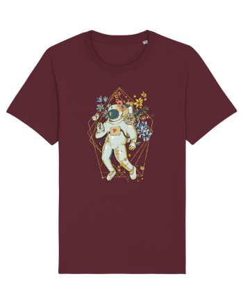 Astro Abstract Flowers Burgundy