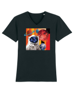 Astro Planets Tricou mânecă scurtă guler V Bărbat Presenter