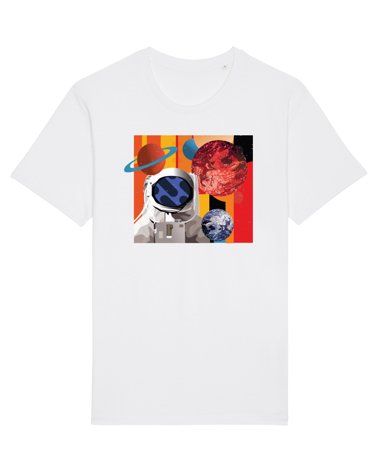 Tricou mânecă scurtă Unisex Rocker White