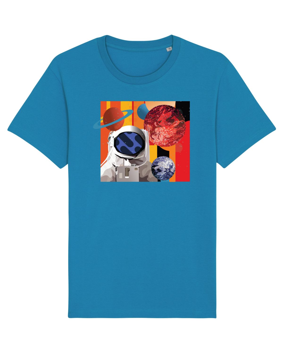 Tricou mânecă scurtă Unisex Rocker Azur
