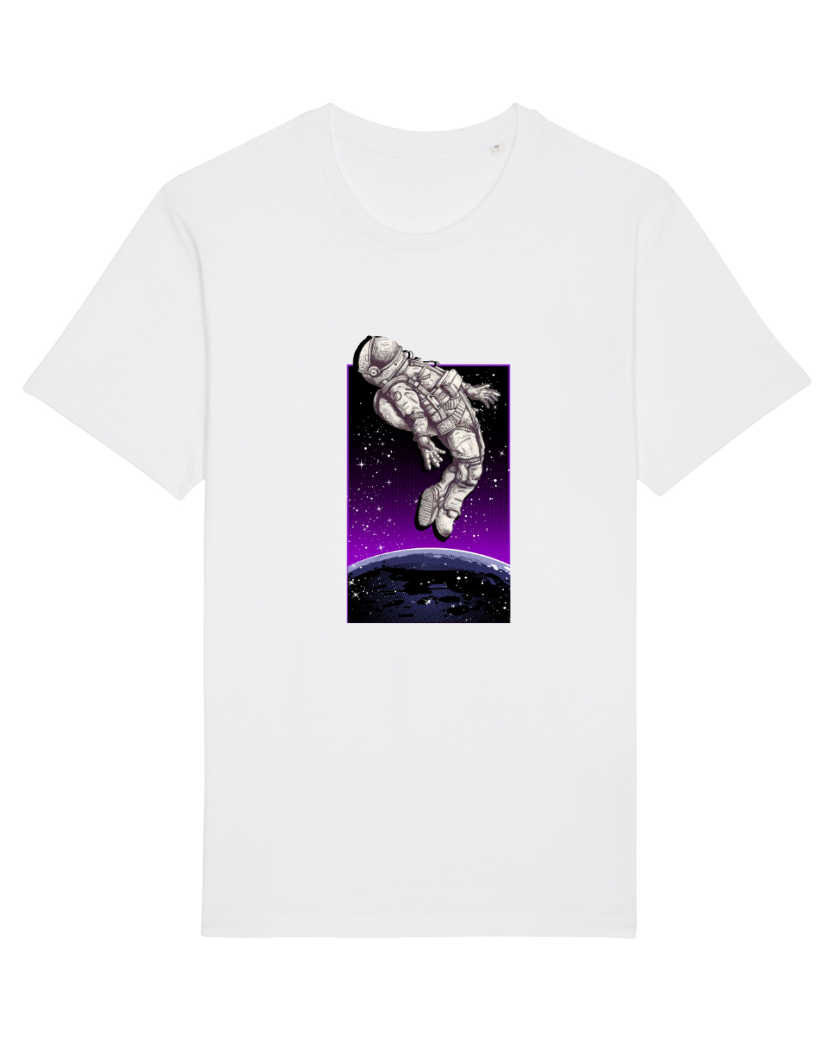 Tricou mânecă scurtă Unisex Rocker White