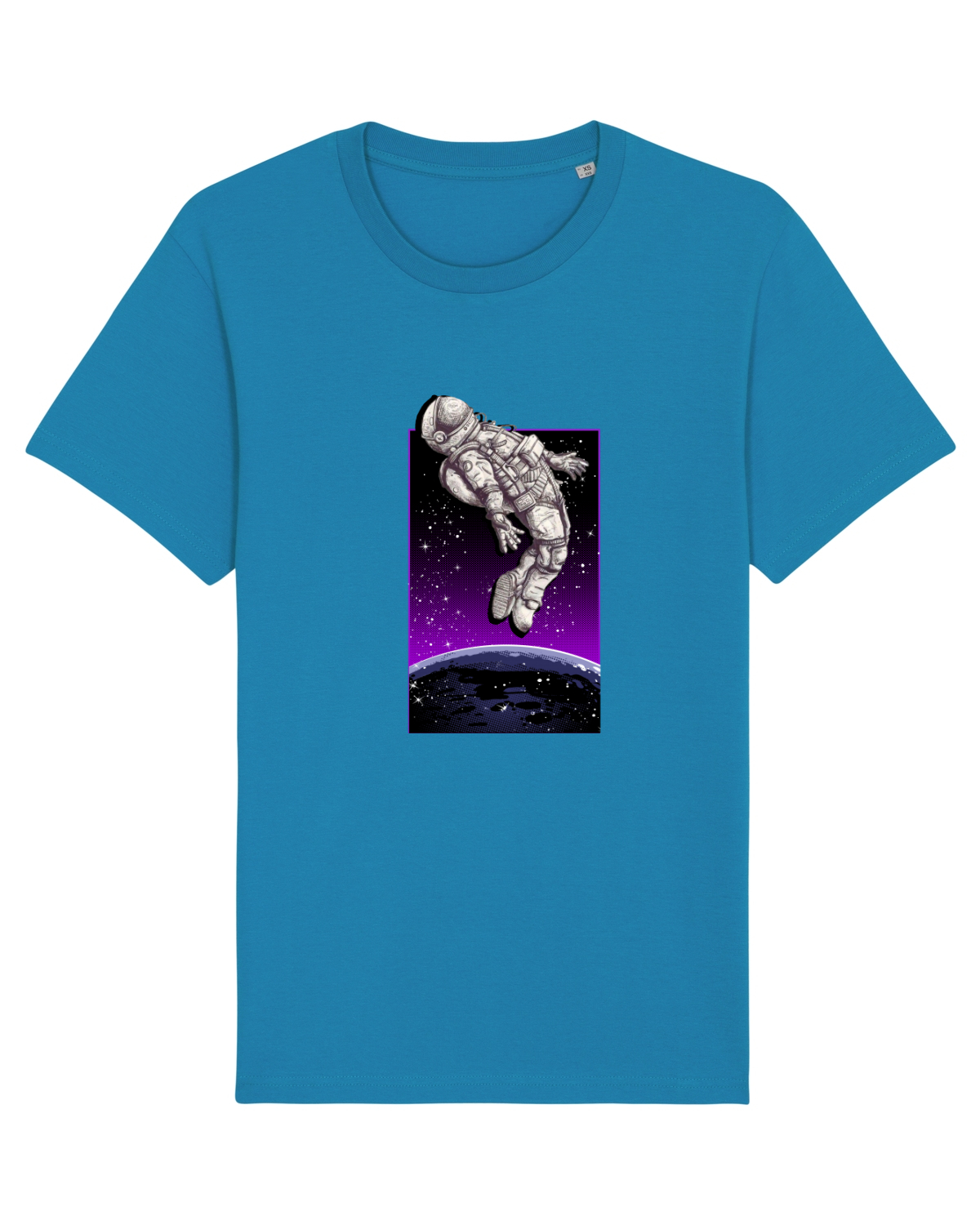 Tricou mânecă scurtă Unisex Rocker Azur