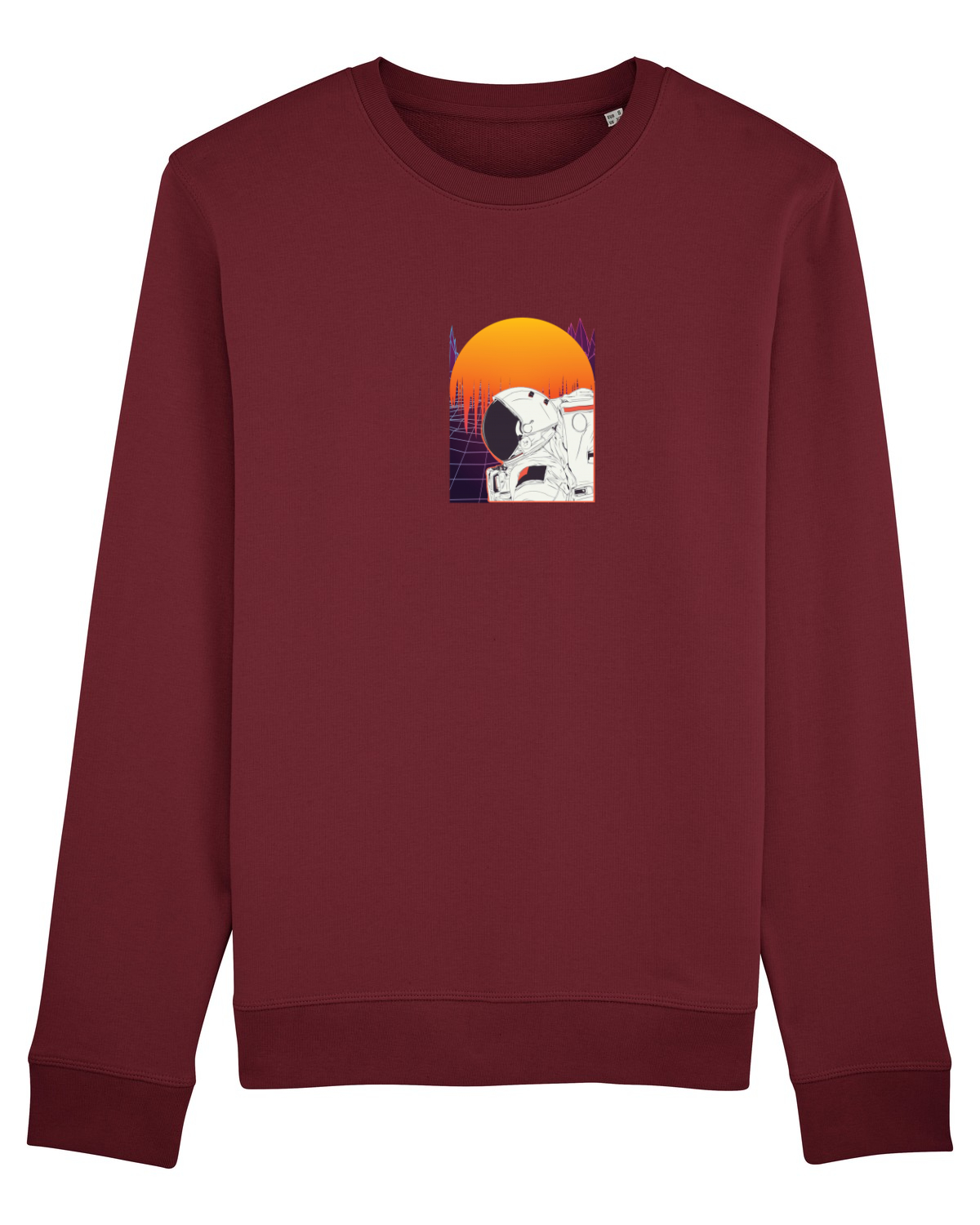 Bluză mânecă lungă Unisex Rise Burgundy