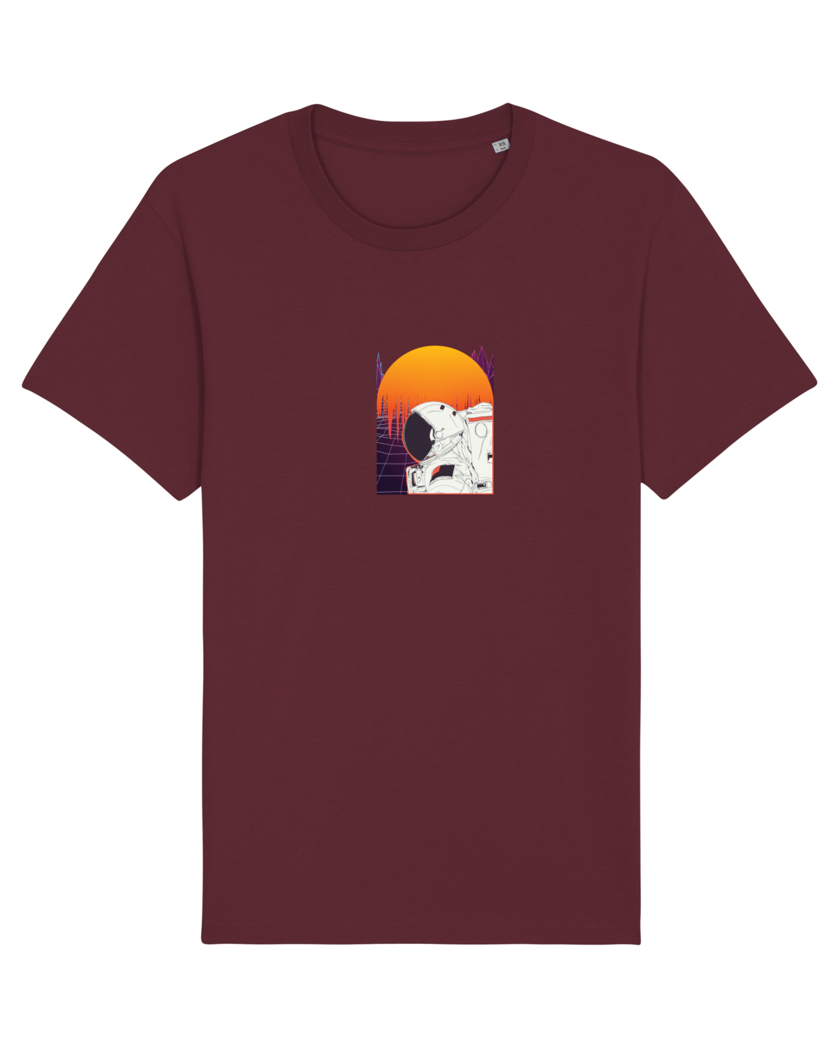 Tricou mânecă scurtă Unisex Rocker Burgundy
