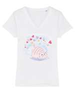 Pisoi Tricou mânecă scurtă guler V Damă Evoker