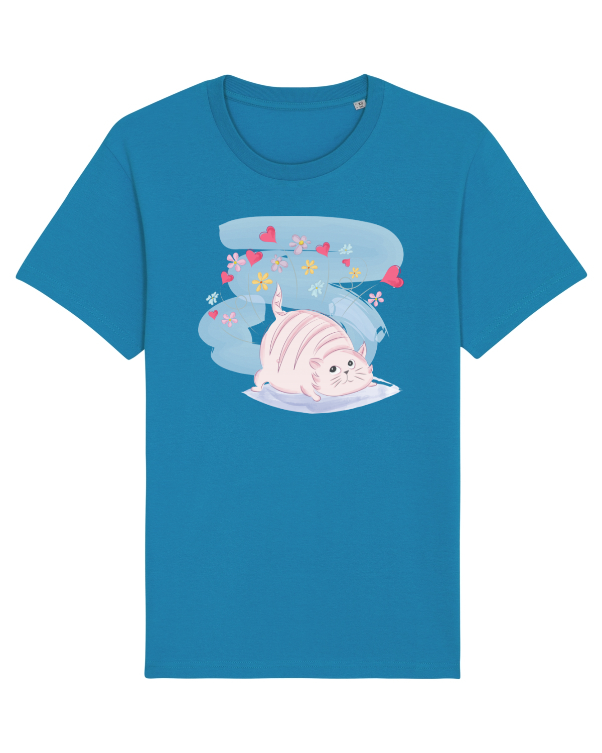 Tricou mânecă scurtă Unisex Rocker Azur