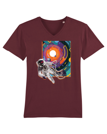 Astro Trippy Design Burgundy