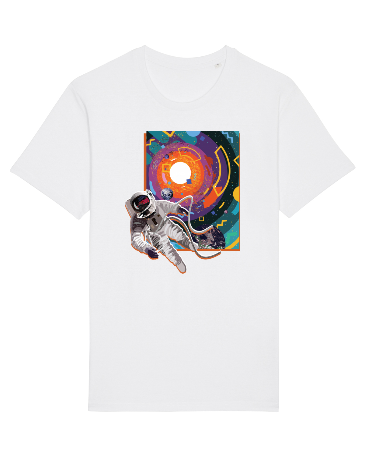 Tricou mânecă scurtă Unisex Rocker White