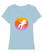 Astro Vintage Sunset Tricou mânecă scurtă guler larg fitted Damă Expresser