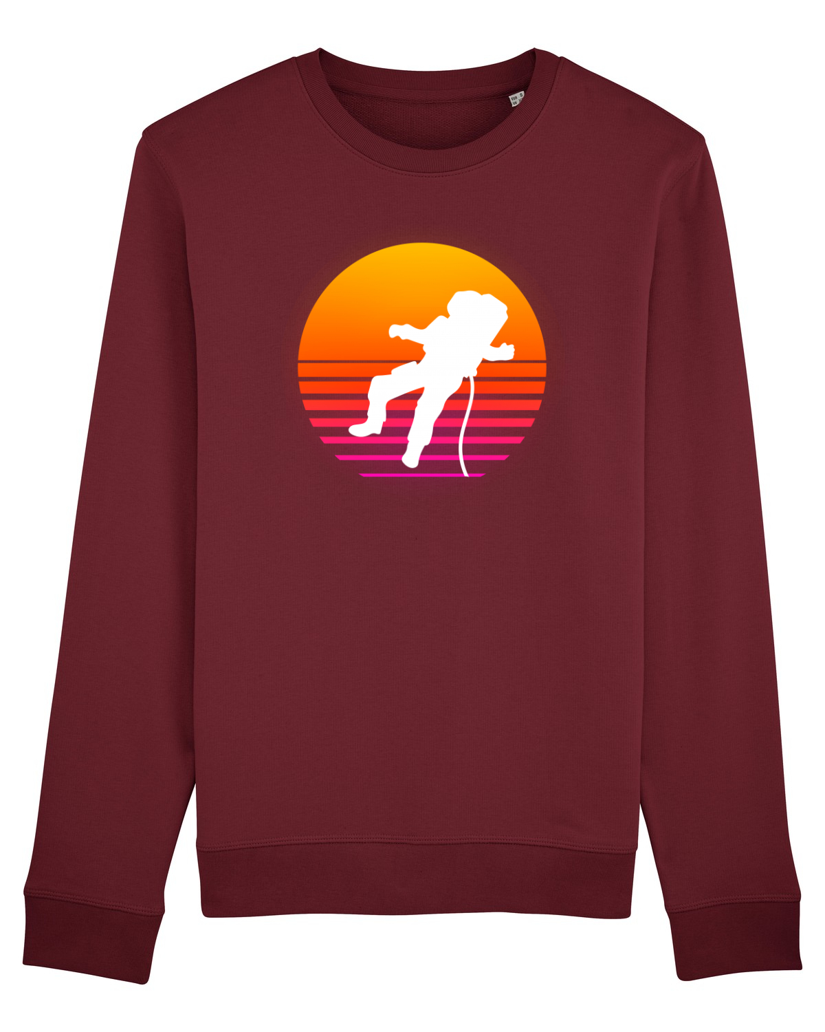 Bluză mânecă lungă Unisex Rise Burgundy