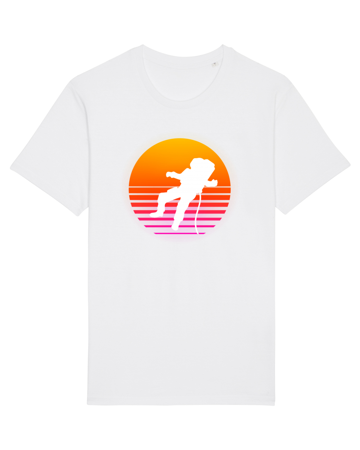 Tricou mânecă scurtă Unisex Rocker White