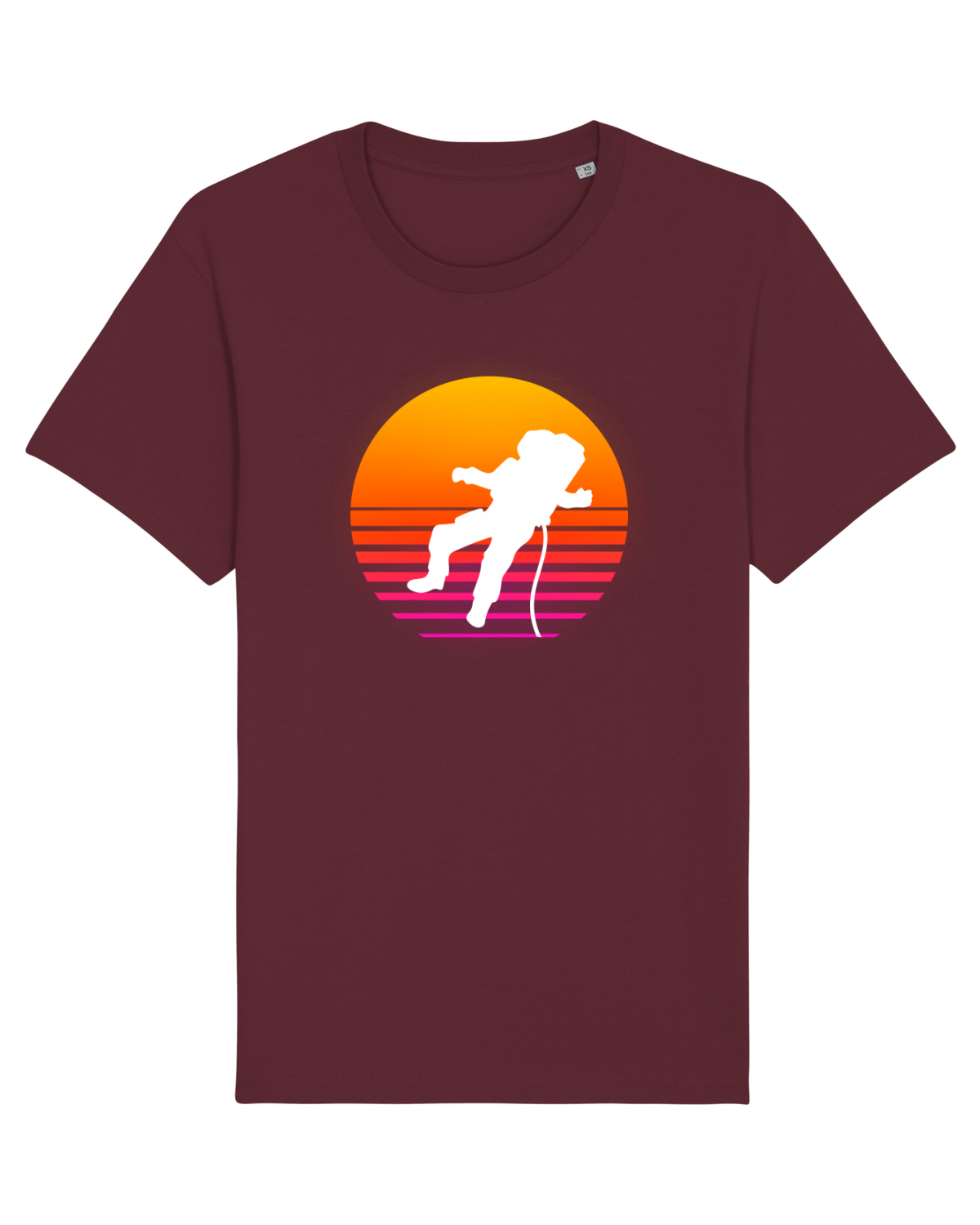 Tricou mânecă scurtă Unisex Rocker Burgundy