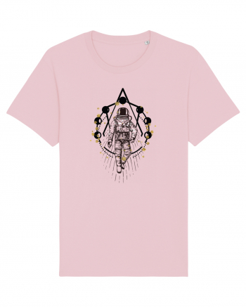 Astronaut Abstract Cotton Pink