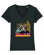 Artdeco Astro Tricou mânecă scurtă guler V Damă Evoker