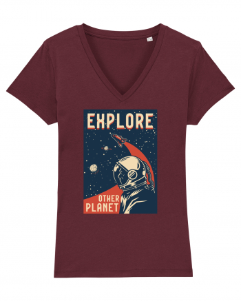 Explore Other Planet Burgundy