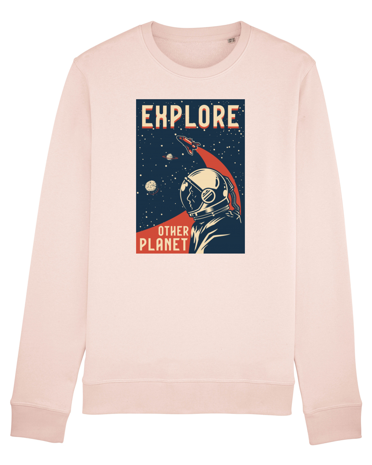 Bluză mânecă lungă Unisex Rise Candy Pink