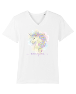 Unicorn Tricou mânecă scurtă guler V Bărbat Presenter