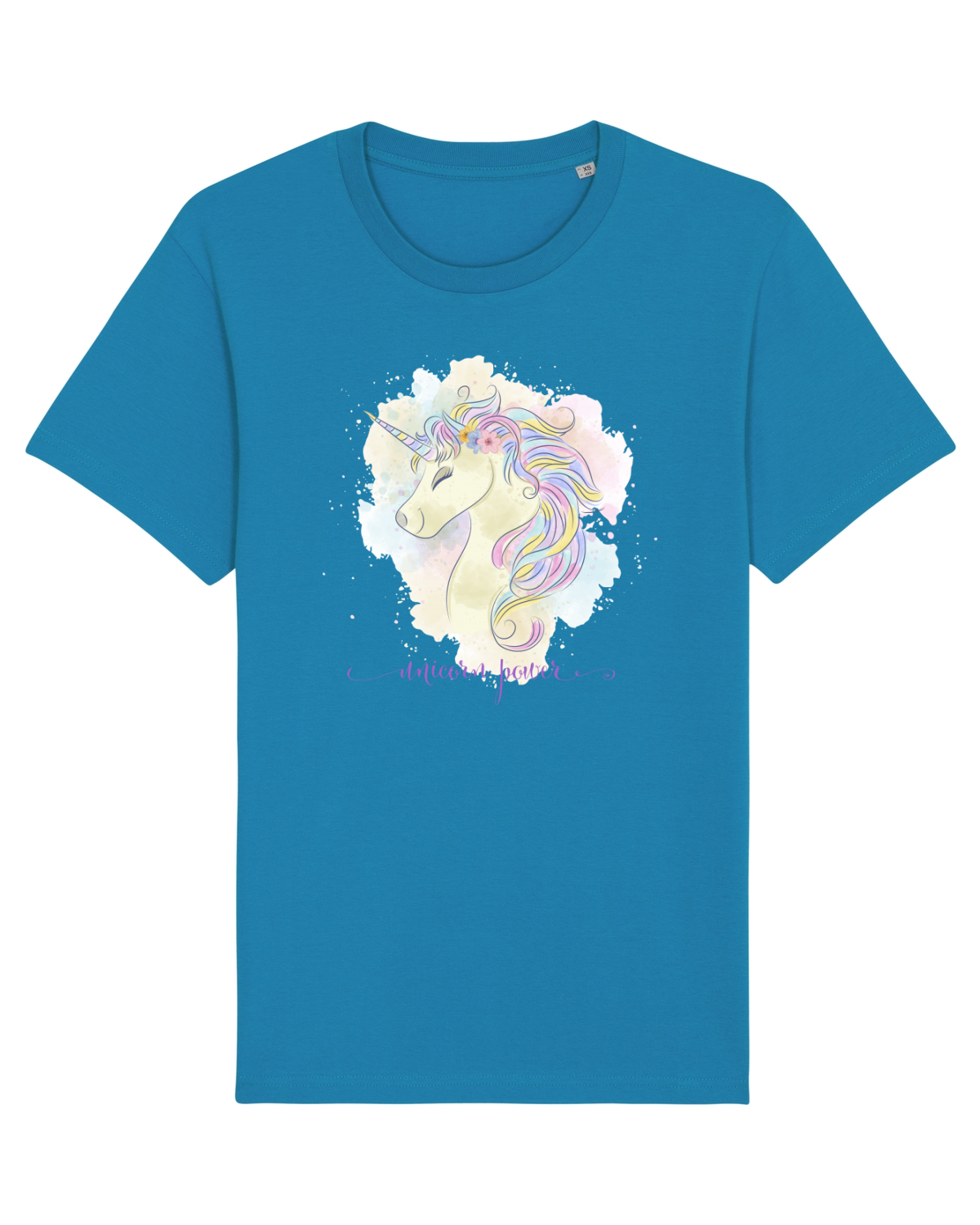 Tricou mânecă scurtă Unisex Rocker Azur