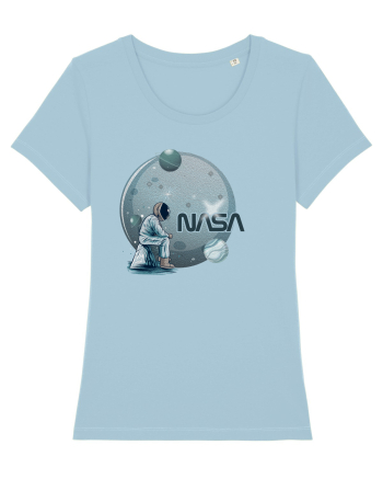 NASA Moon Sky Blue
