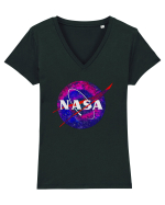 NASA Planet Tricou mânecă scurtă guler V Damă Evoker