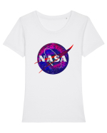 NASA Planet Tricou mânecă scurtă guler larg fitted Damă Expresser