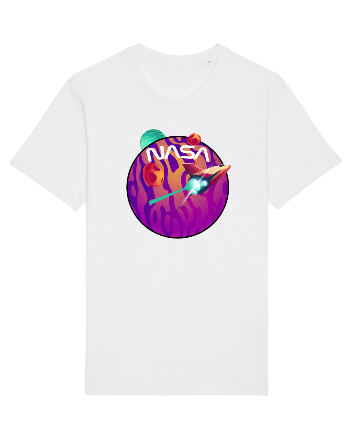 Tricou mânecă scurtă Unisex Rocker White
