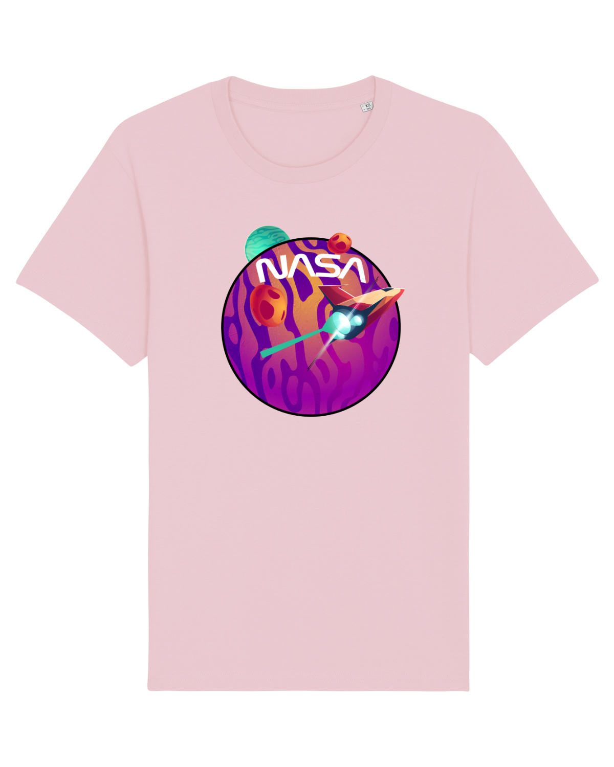 Tricou mânecă scurtă Unisex Rocker Cotton Pink