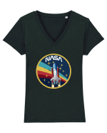 NASA Rainbow Tricou mânecă scurtă guler V Damă Evoker