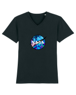 NASA Trippy Tricou mânecă scurtă guler V Bărbat Presenter