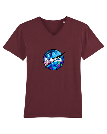NASA Trippy Burgundy