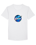 NASA Trippy Tricou mânecă scurtă guler larg Bărbat Skater