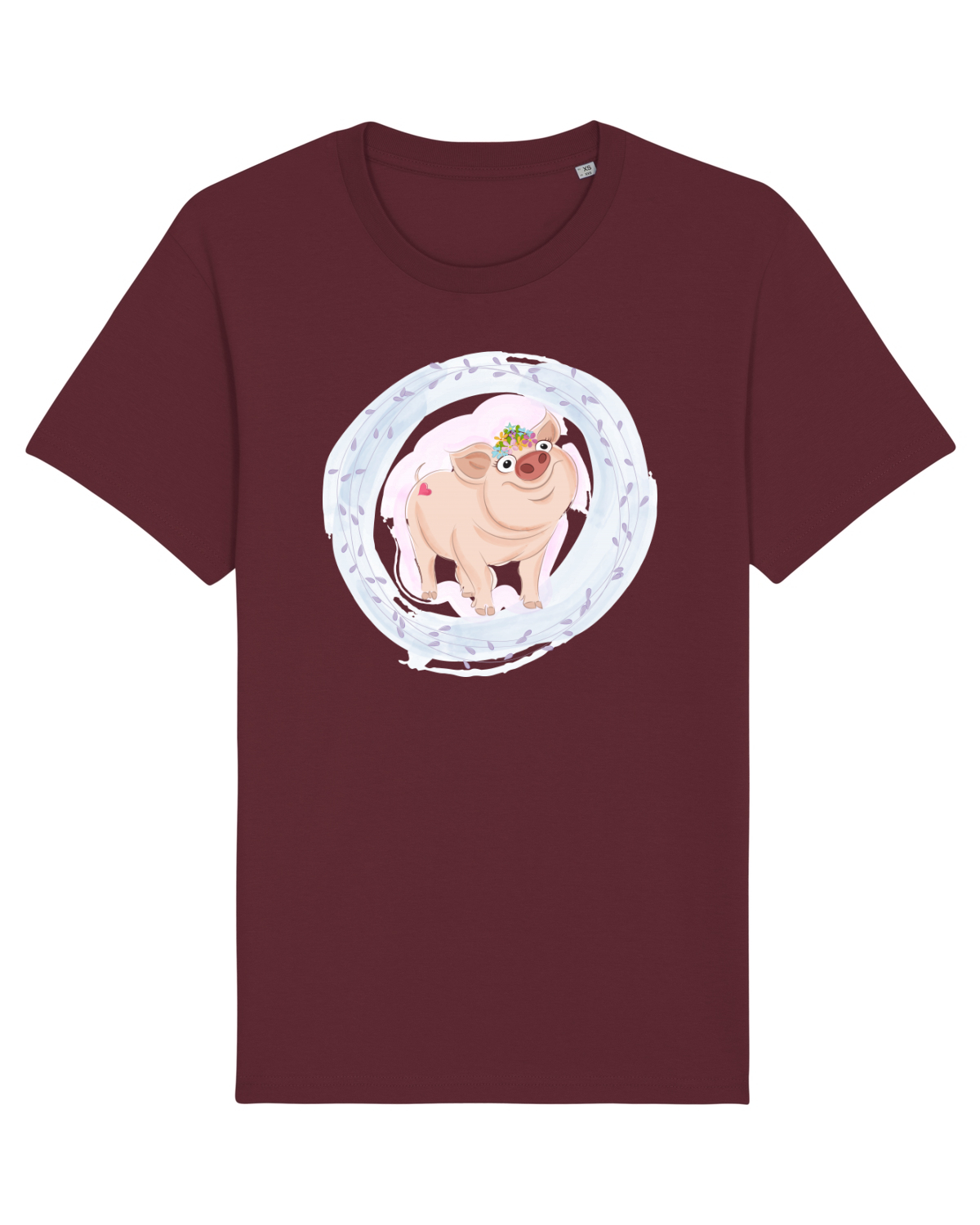 Tricou mânecă scurtă Unisex Rocker Burgundy