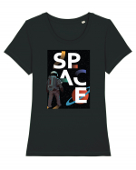 Space Design Tricou mânecă scurtă guler larg fitted Damă Expresser