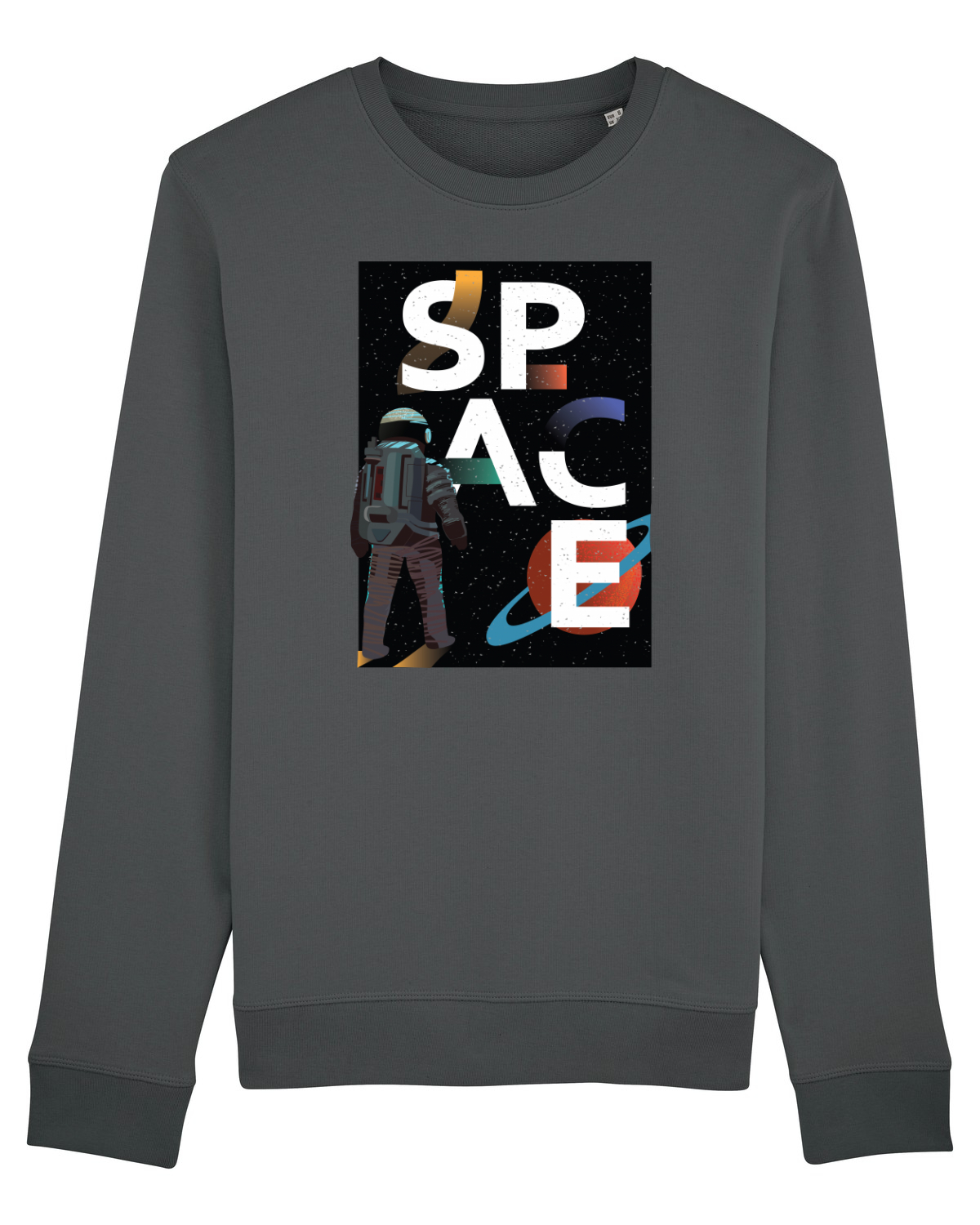 Bluză mânecă lungă Unisex Rise Anthracite