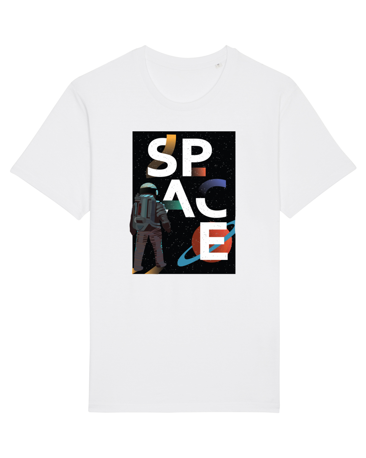 Tricou mânecă scurtă Unisex Rocker White