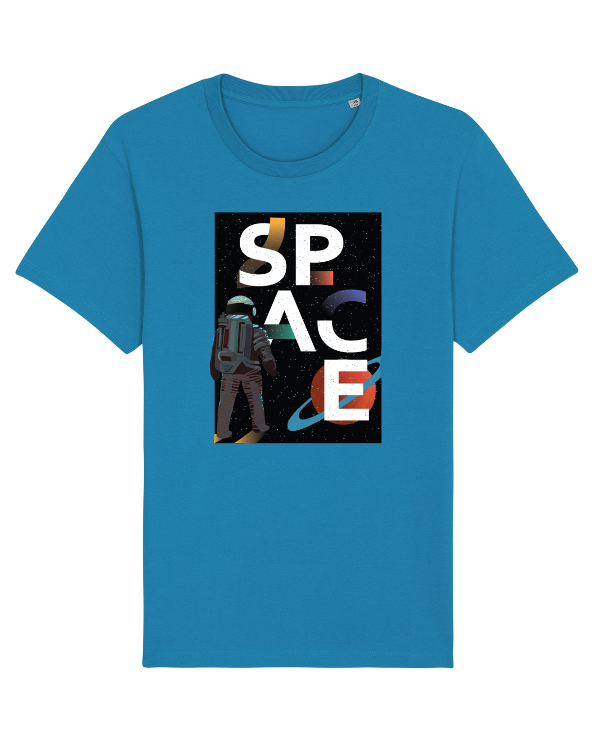 Tricou mânecă scurtă Unisex Rocker Azur