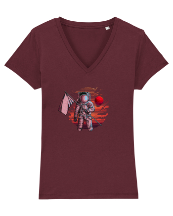 Astronaut Red Planet Burgundy