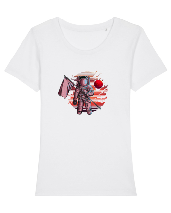 Astronaut Red Planet White