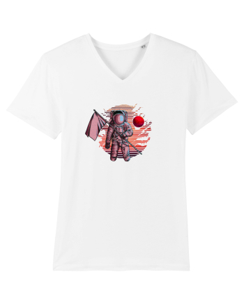 Astronaut Red Planet White