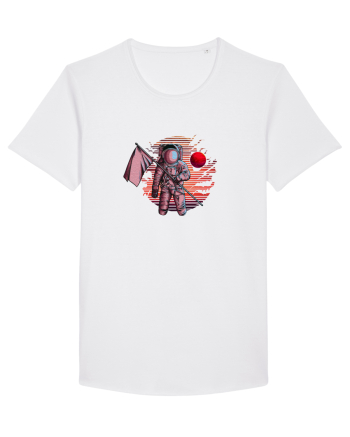 Astronaut Red Planet White