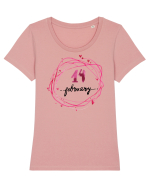 14 February Tricou mânecă scurtă guler larg fitted Damă Expresser