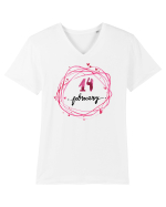 14 February Tricou mânecă scurtă guler V Bărbat Presenter