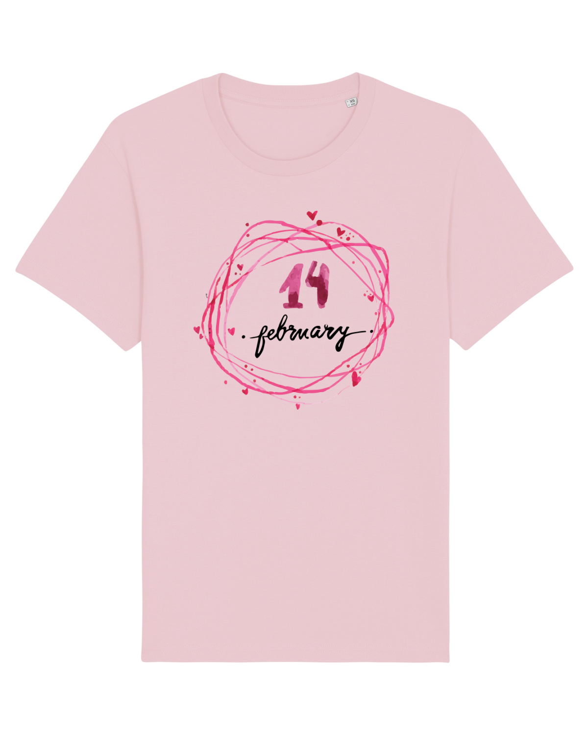 Tricou mânecă scurtă Unisex Rocker Cotton Pink