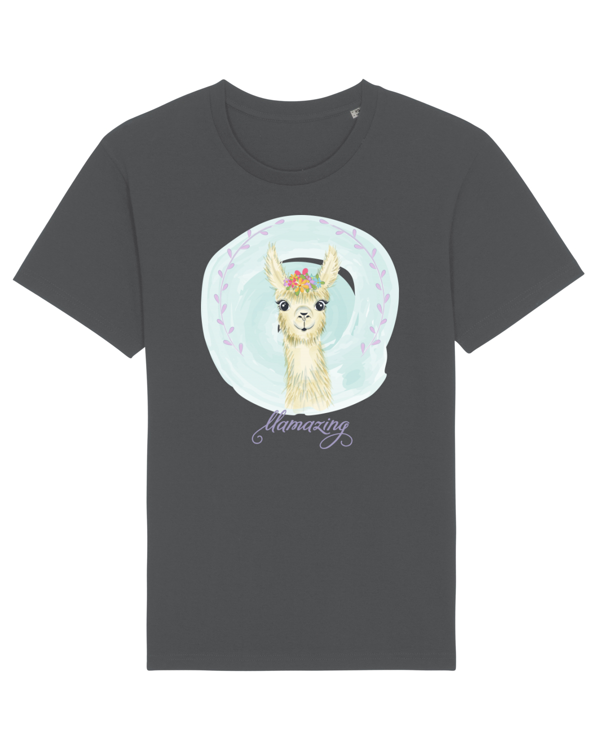Tricou mânecă scurtă Unisex Rocker Anthracite