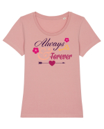 Always Forever Tricou mânecă scurtă guler larg fitted Damă Expresser