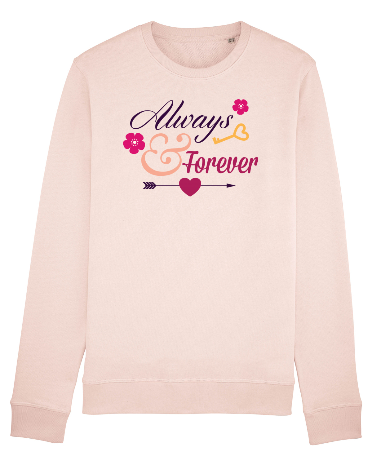 Bluză mânecă lungă Unisex Rise Candy Pink